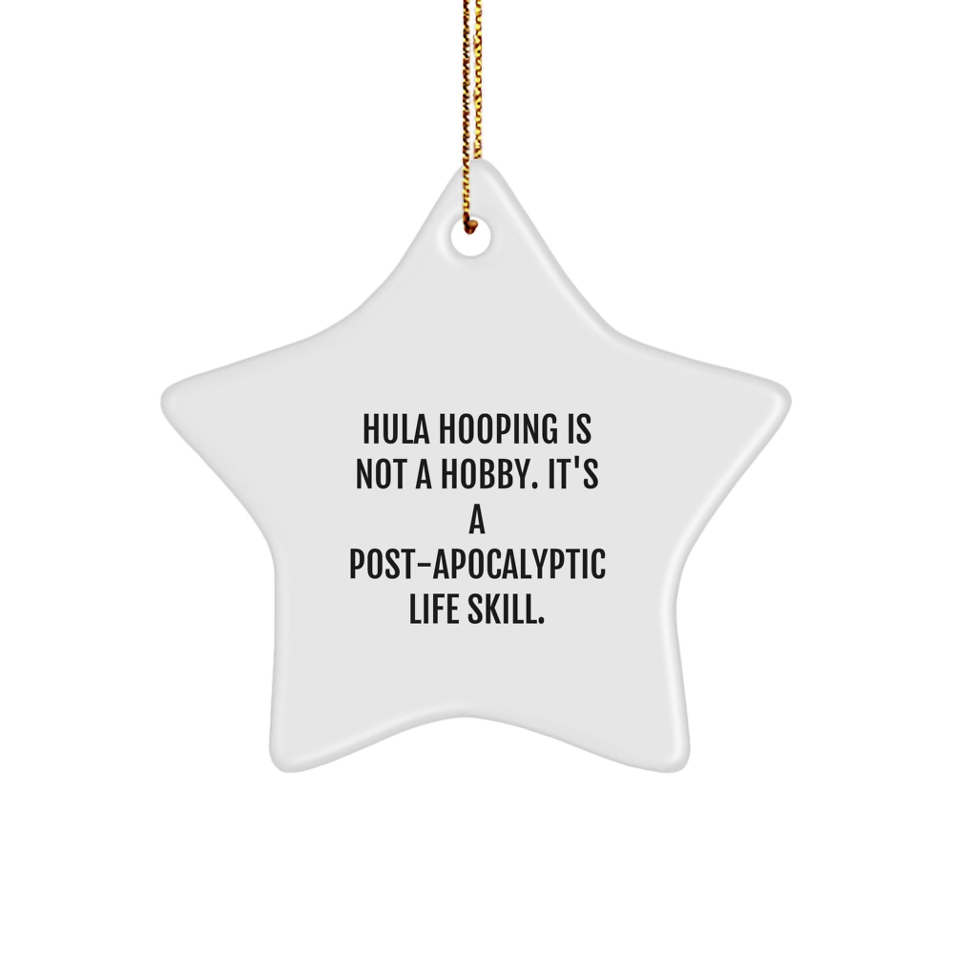Hula Hooping Star Ornament Gifts from Family Christmas Unique Ideas for Hula Hooping Enthusiasts - Image 1