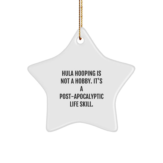 Hula Hooping Star Ornament Gifts from Family Christmas Unique Ideas for Hula Hooping Enthusiasts - Image 1