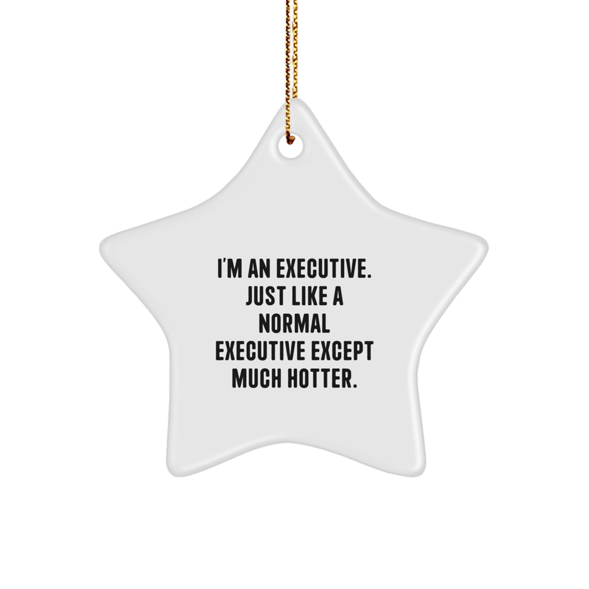 Funny Executive Star Ornament, Gifts for Executive Men, Funny Executive Gifts from Friends, Christmas Unique Gifts for Executive Star Lovers, Star Ornament Decor - Image 1