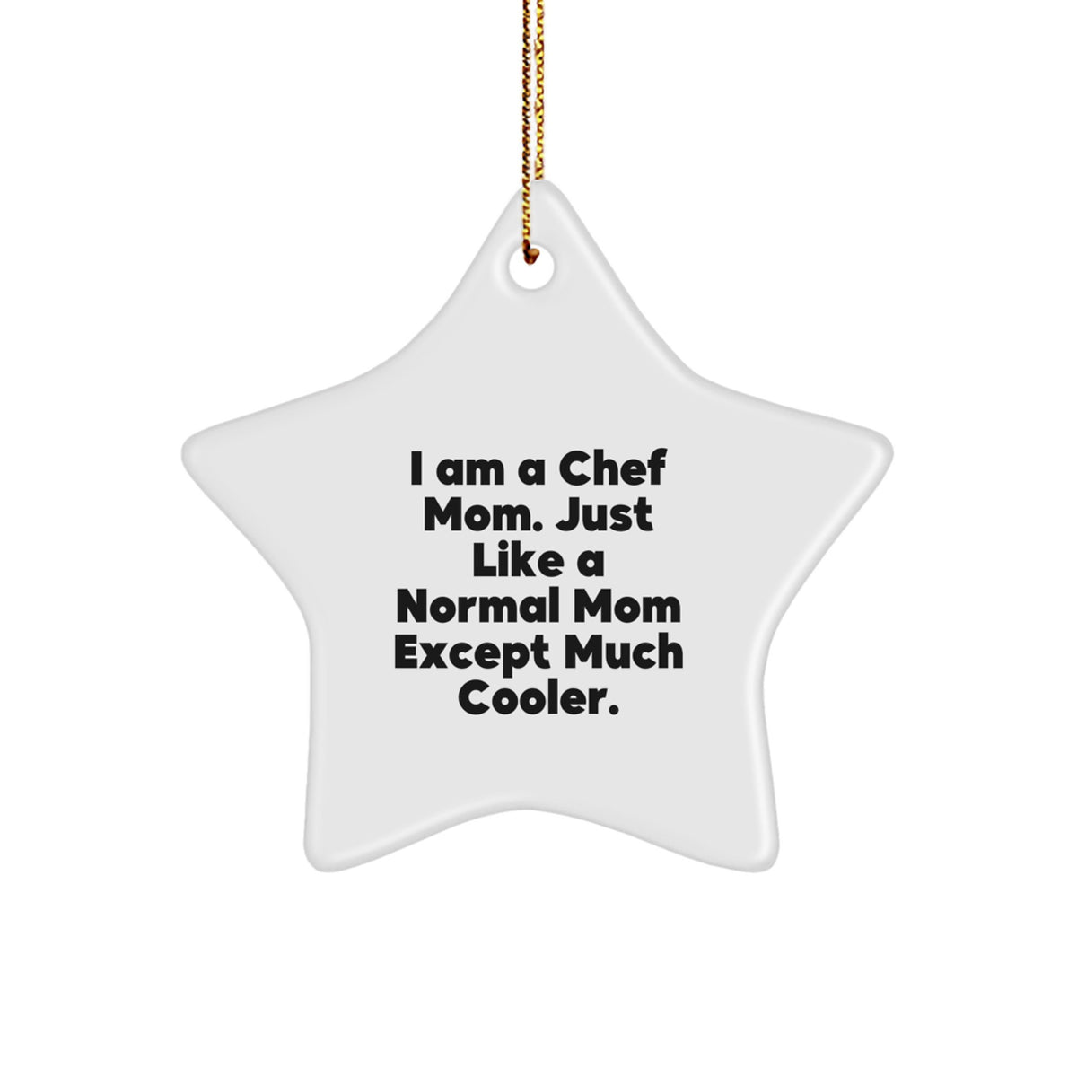 Funny Chef Star Ornament Gifts for Chef Friends Family from Men Women - Image 1