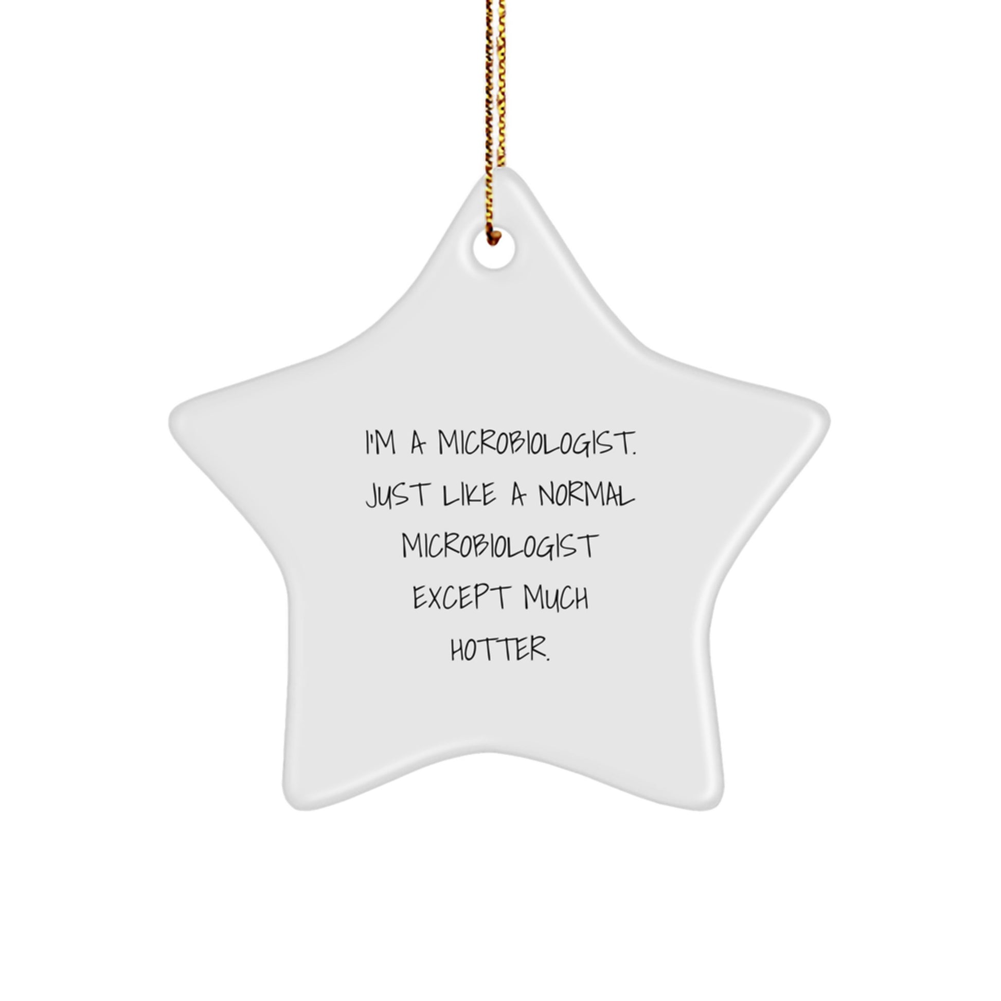 Microbiologist Star Ornament Idea for Coworkers Christmas Gift - Image 1