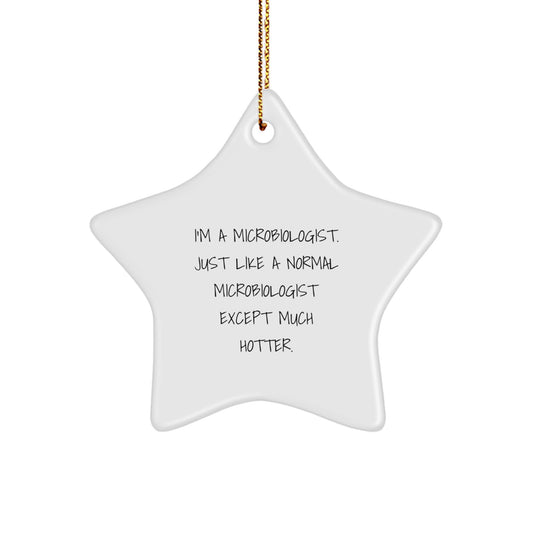 Microbiologist Star Ornament Idea for Coworkers Christmas Gift - Image 1