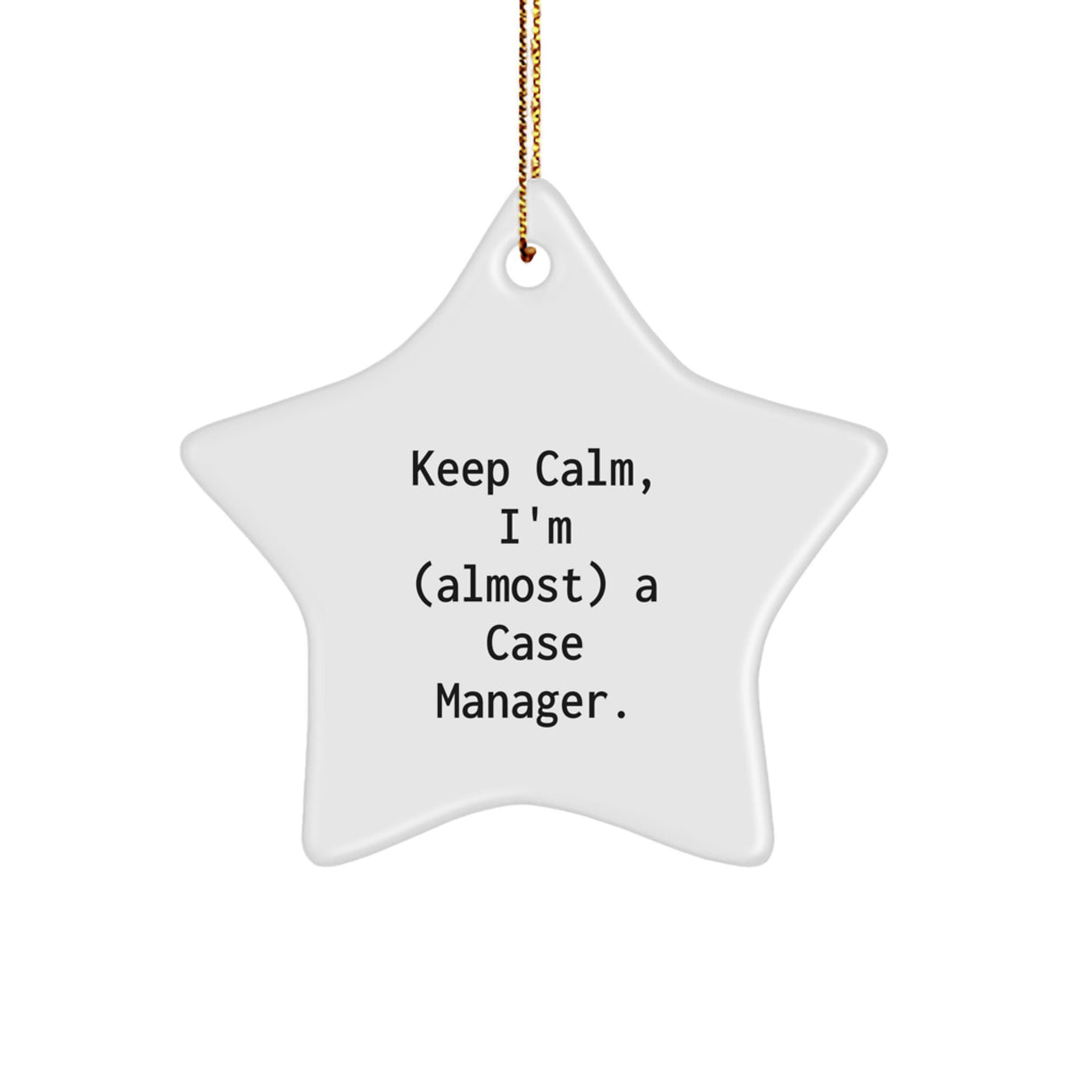 Funny Case Manager Star Ornament Gifts for Case Managers from Coworkers Christmas Unique Gift Ideas - Image 1