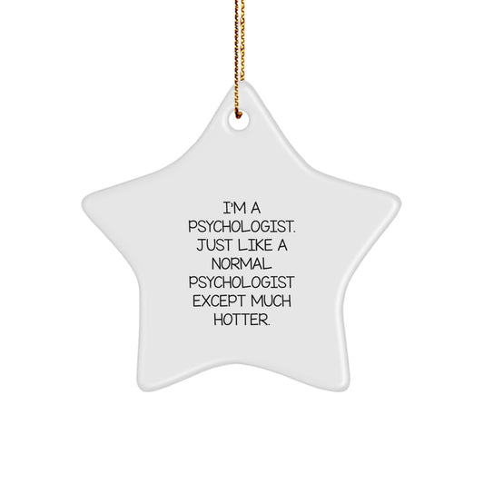 Psychologist Keepsake Christmas Ornament for Him Gift - Image 1