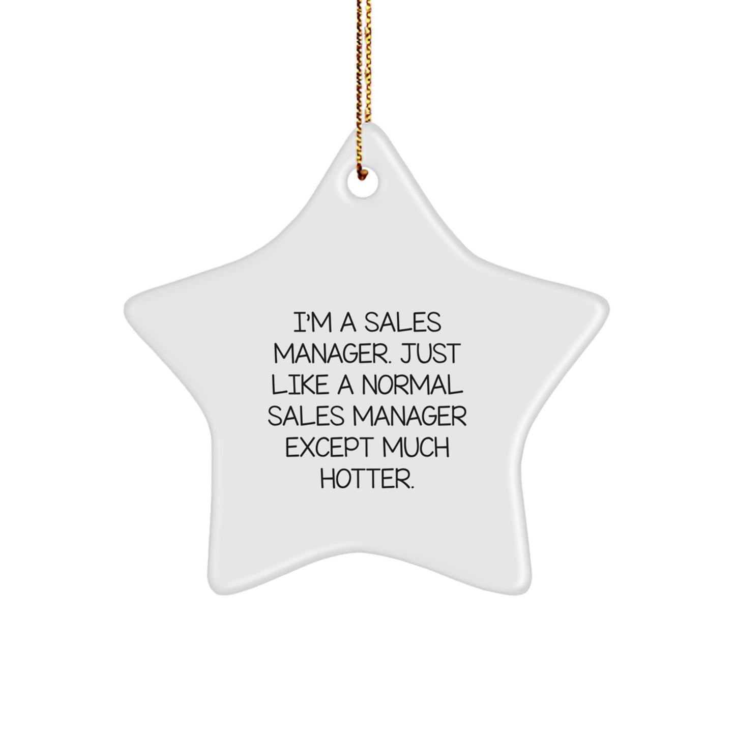 Sales Manager Keepsake Christmas Ornament for Him Gift – Bright, Durable - Image 1