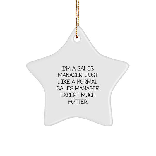 Sales Manager Keepsake Christmas Ornament for Him Gift – Bright, Durable - Image 1