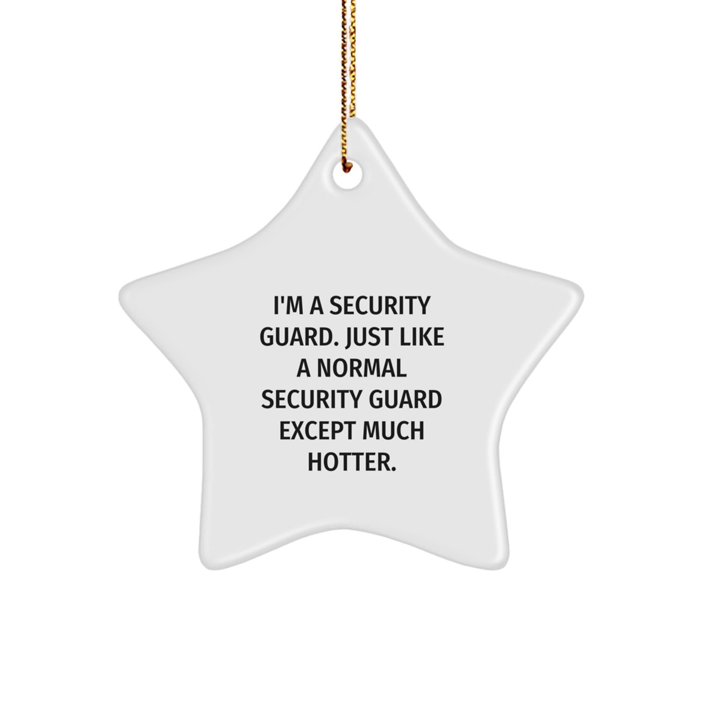 Security Guard Star Ornament Christmas Gift for Coworkers Idea Office - Image 1