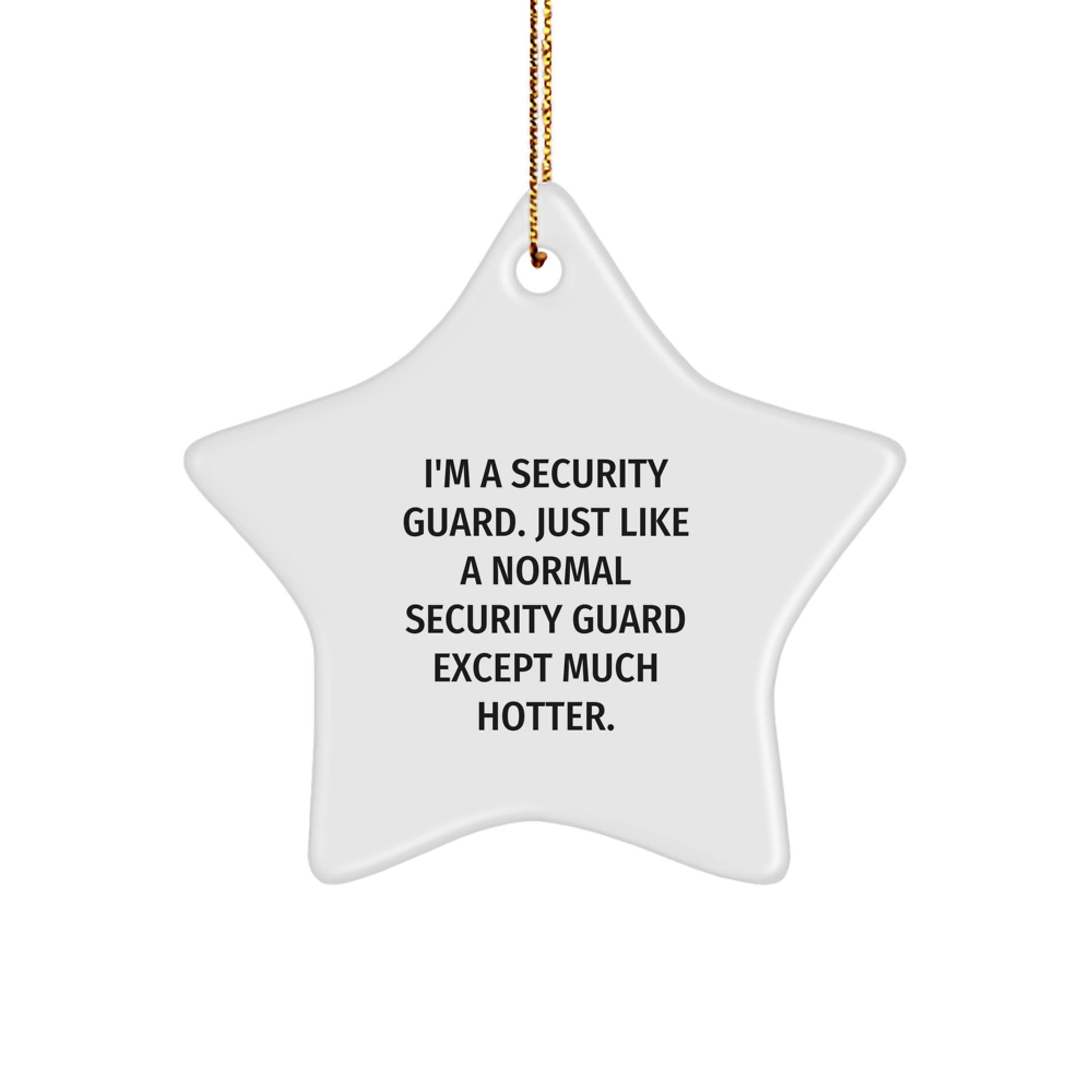 Security Guard Star Ornament Christmas Gift for Coworkers Idea Office - Image 1