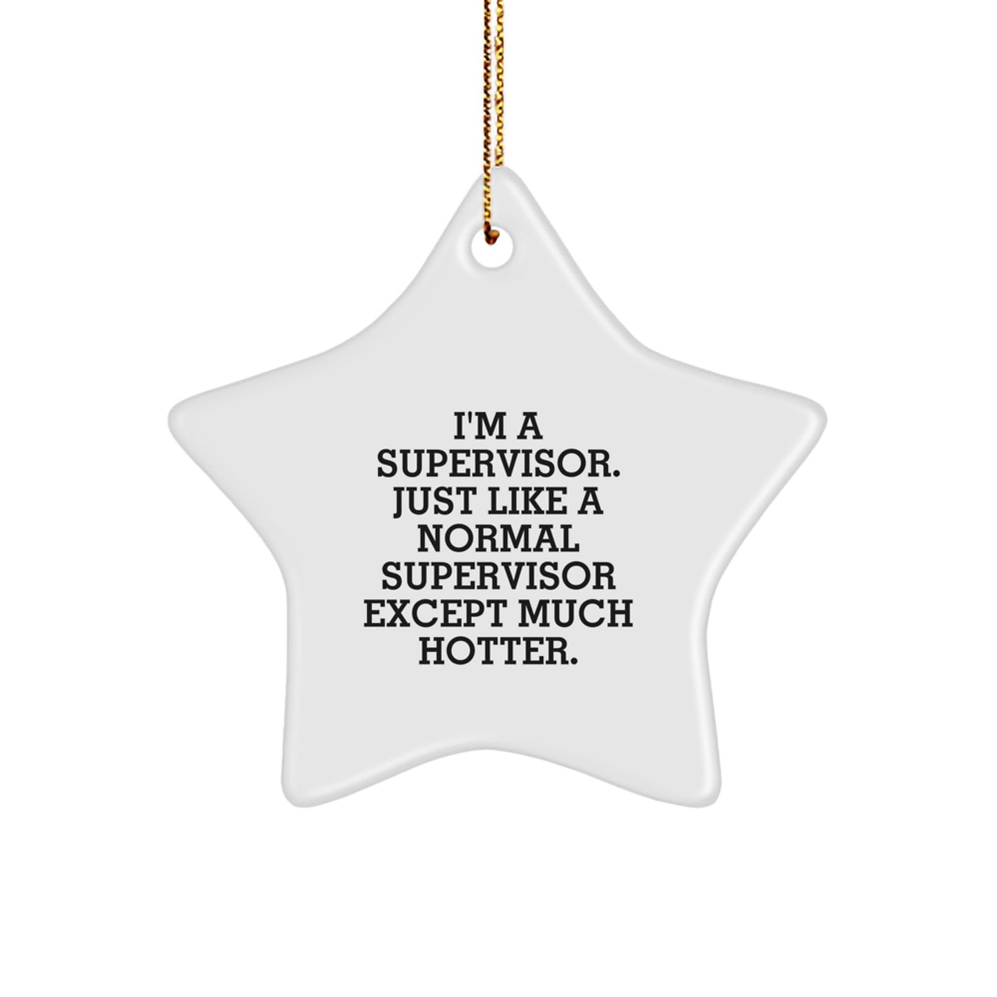 Christmas Gift for Her Supervisor Star Ornament Present - Image 1