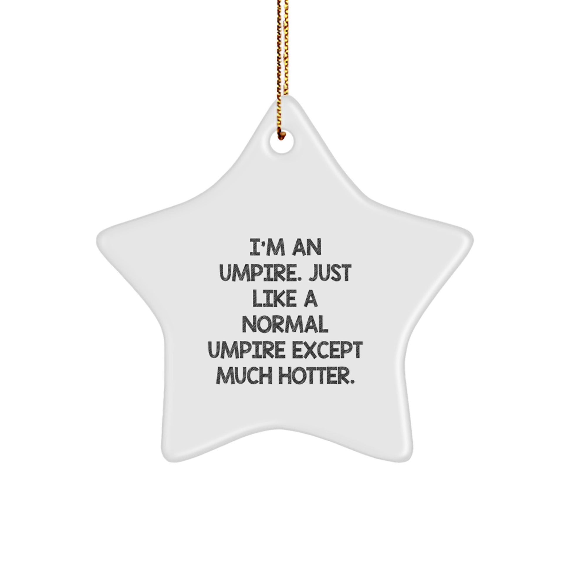 Umpire Star Ornament Christmas Gift for Coworkers Idea - Image 1
