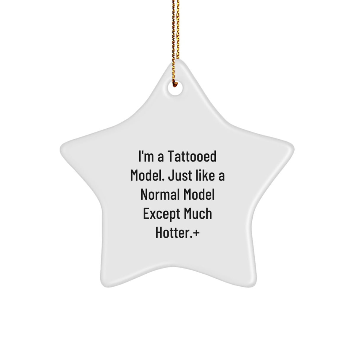 Funny Model Gifts, Star Ornament for Model Lover, Christmas Unique Gifts from Friends - Image 1