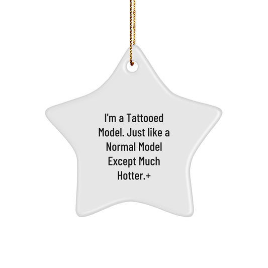 Funny Model Gifts, Star Ornament for Model Lover, Christmas Unique Gifts from Friends - Image 1