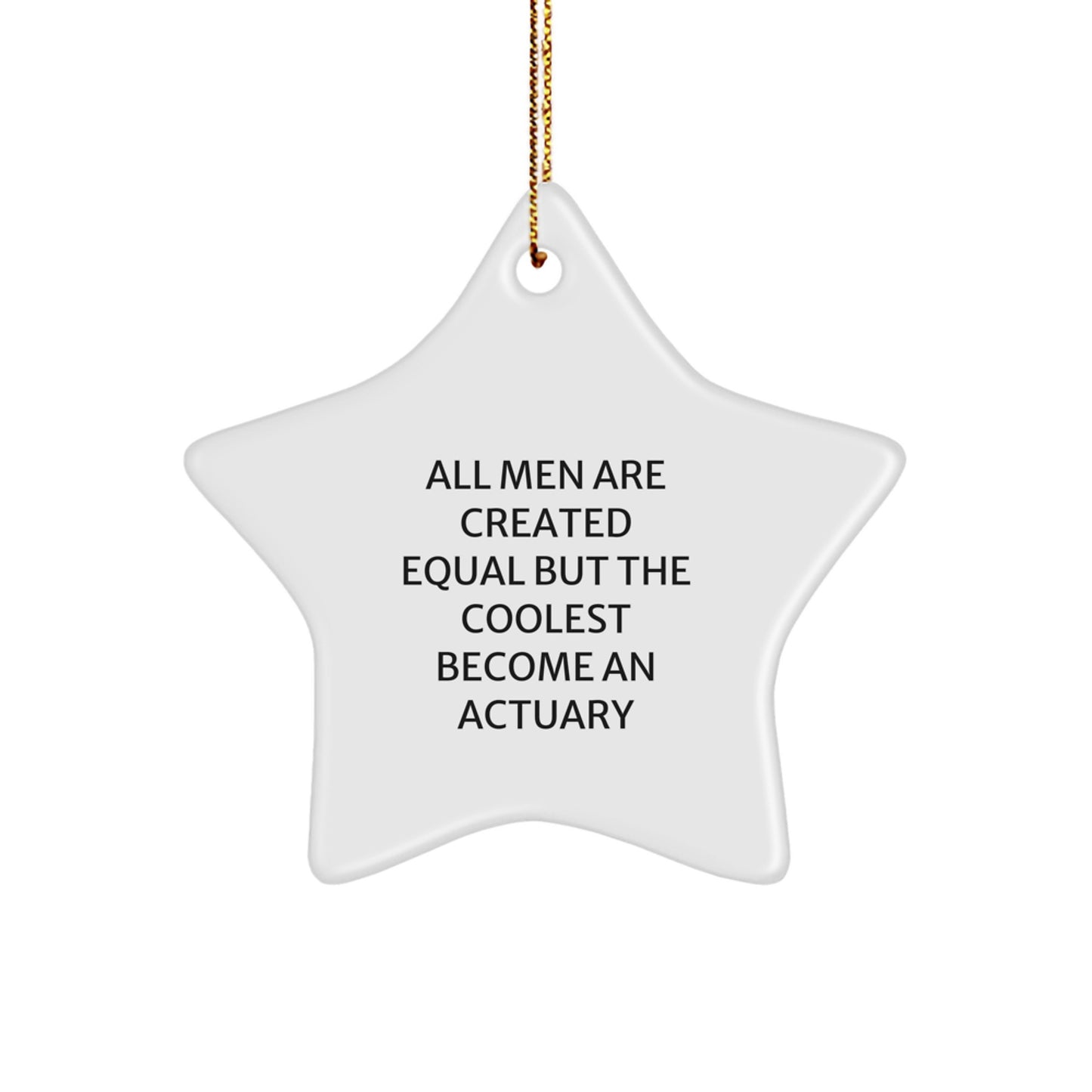 Actuary Star Ornament Christmas Gift for Coworkers Idea - Image 1