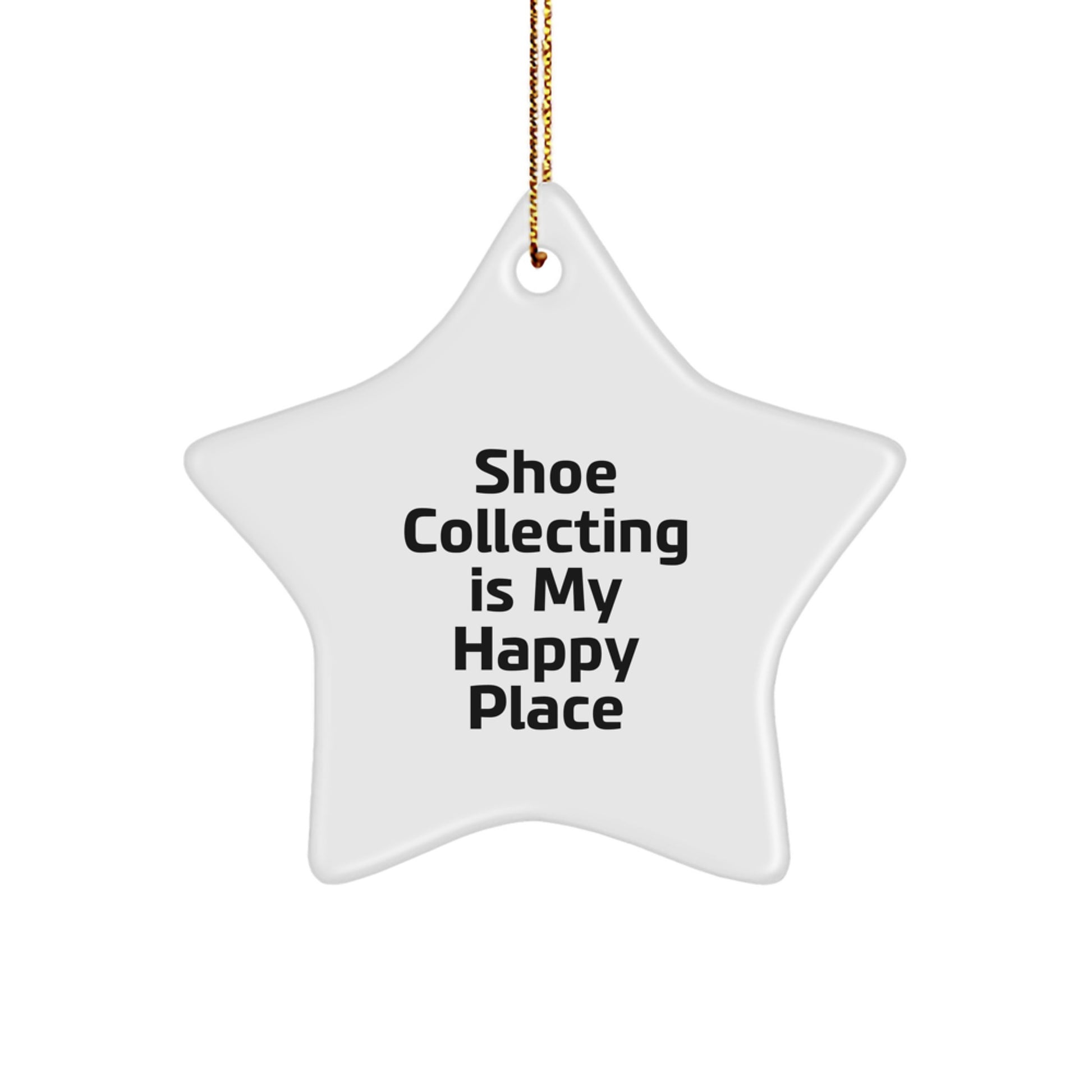 Funny Shoe Collecting Gifts for Shoe Collecting Enthusiasts - White Star Ornament Gifts from Friends - Christmas Unique Gifts for Shoe Collecting - Image 1