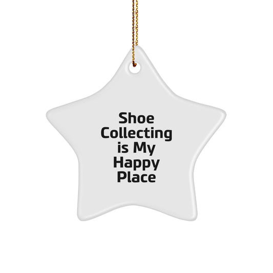 Funny Shoe Collecting Gifts for Shoe Collecting Enthusiasts - White Star Ornament Gifts from Friends - Christmas Unique Gifts for Shoe Collecting - Image 1