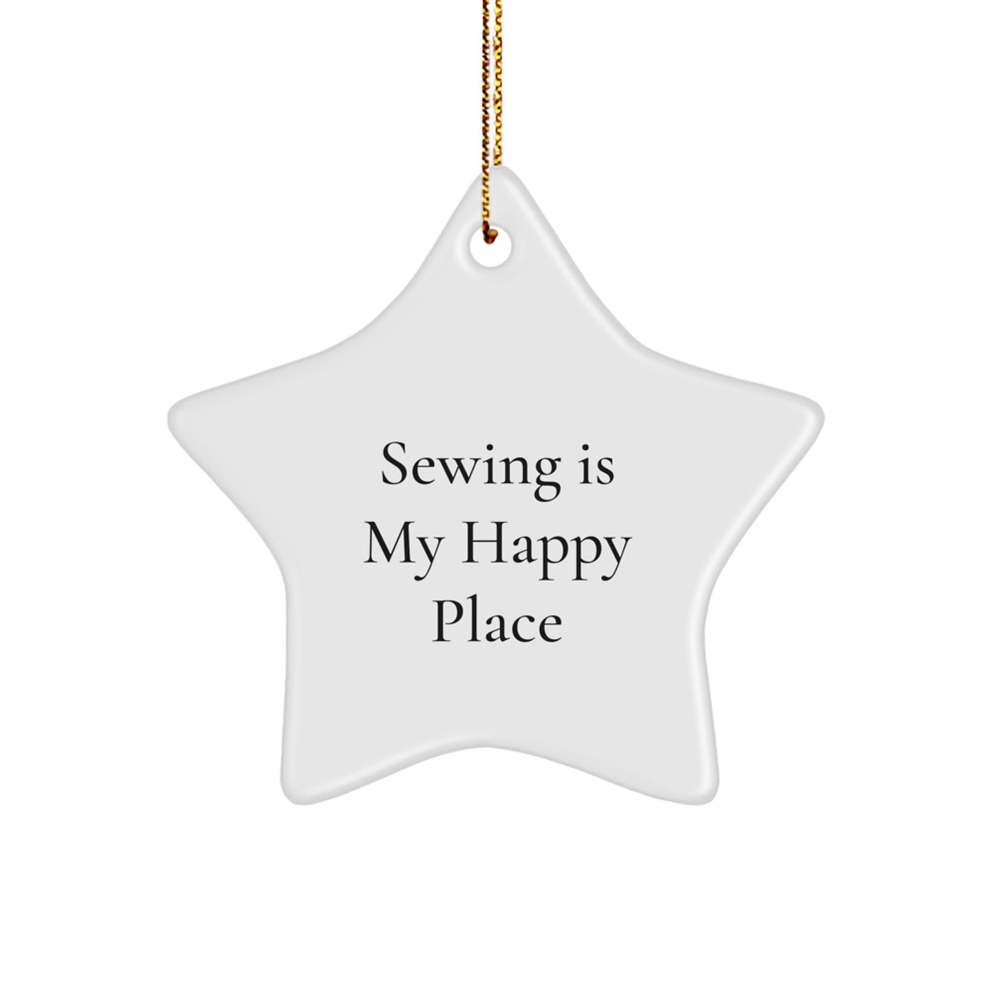 Sewing Gifts for Her, Funny Star Ornament, Gifts from Family for Sewing Enthusiast on Christmas - Image 1