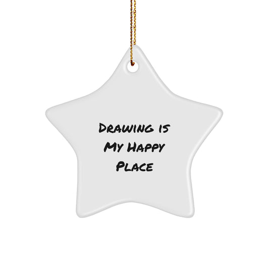 Funny Drawing Gifts for Friends, Star Ornament, Inspirational Quote, Gifts from Men to Women, Friends, Coworkers, Family for Christmas Unique Gifts - Image 1