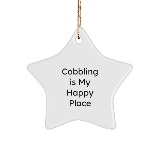 Cobbling Gifts for Him - Funny Star Ornament with Quote - Gifts from Family for Christmas Decor - Image 1