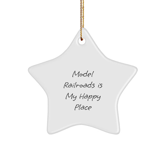 Model Railroads Keepsake Christmas Ornament for Him Holiday Gift - Image 1