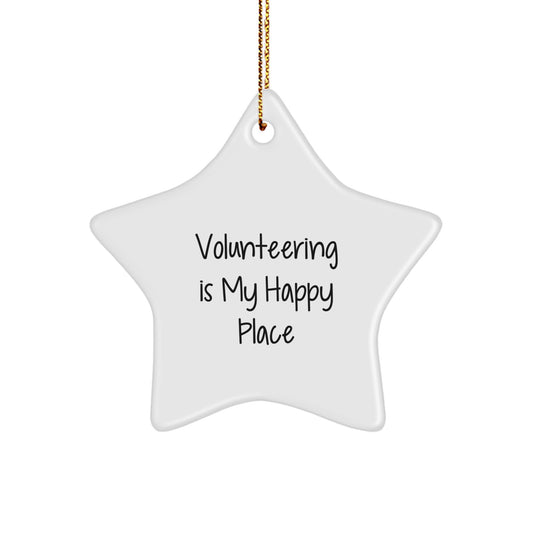 Funny Volunteering Star Ornaments Gifts from Family and Friends for Volunteers - Image 1