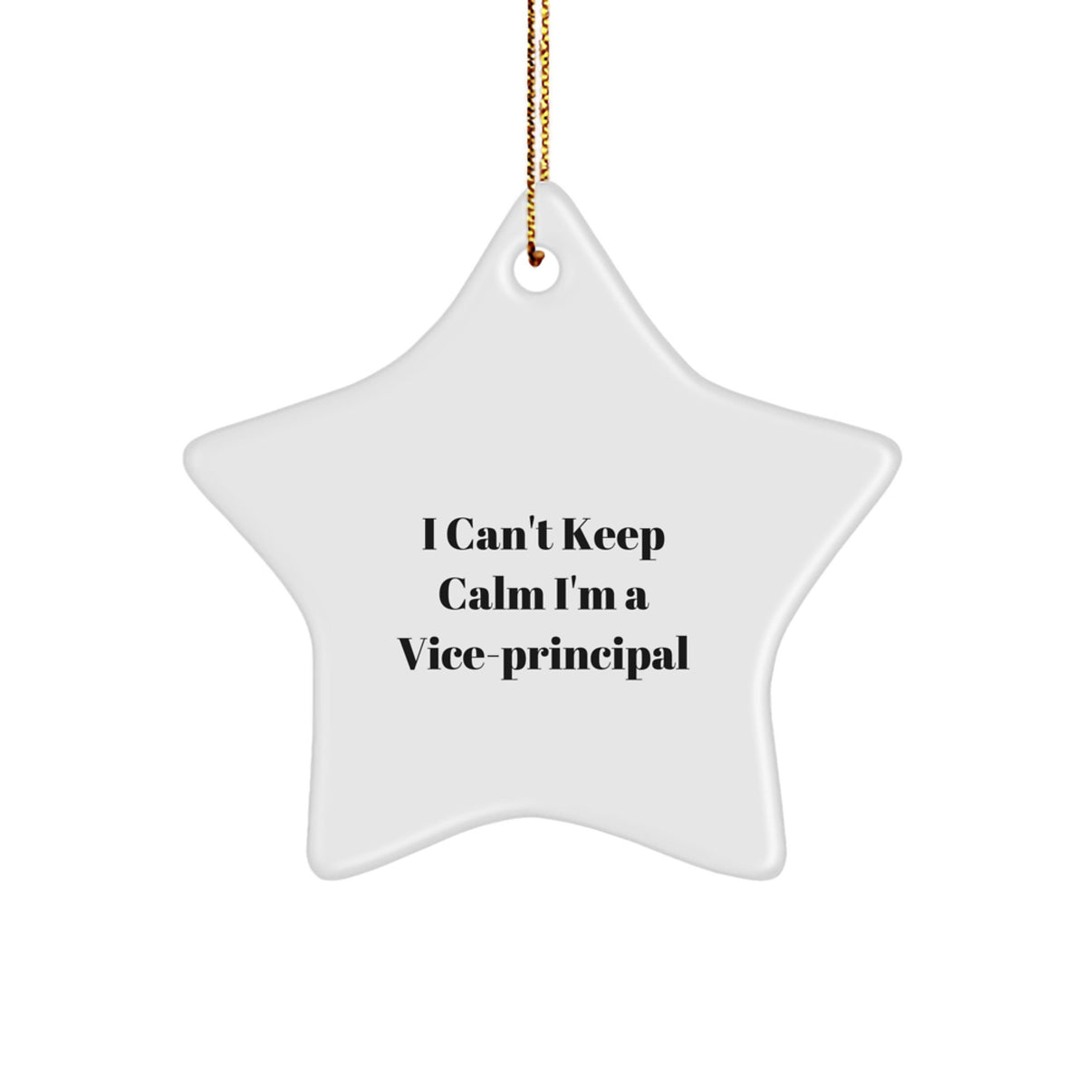 Funny Vice-principal Gifts, Christmas Unique Star Ornament,  - Image 1