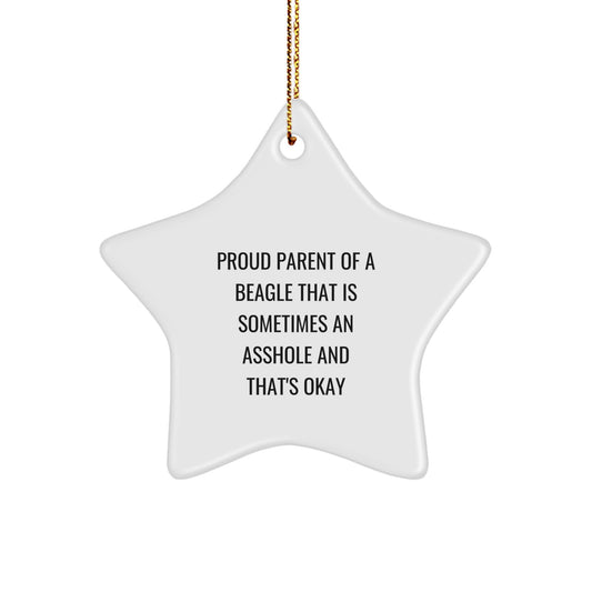 Beagle Star Ornament Christmas Gift for Family Treasure - Image 1