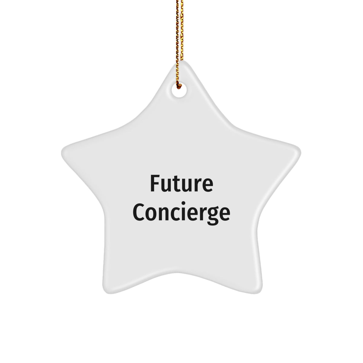 Gifts from Friends to Concierge, Funny Quote Star Ornament, Christmas Unique Gifts - Image 1