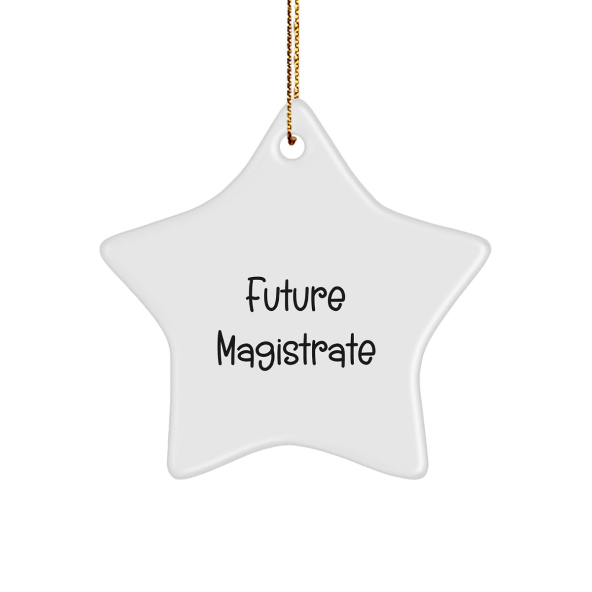 Funny Magistrate Future Dreams Quotes Star Ornament Gifts from Friends for Christmas - Image 1