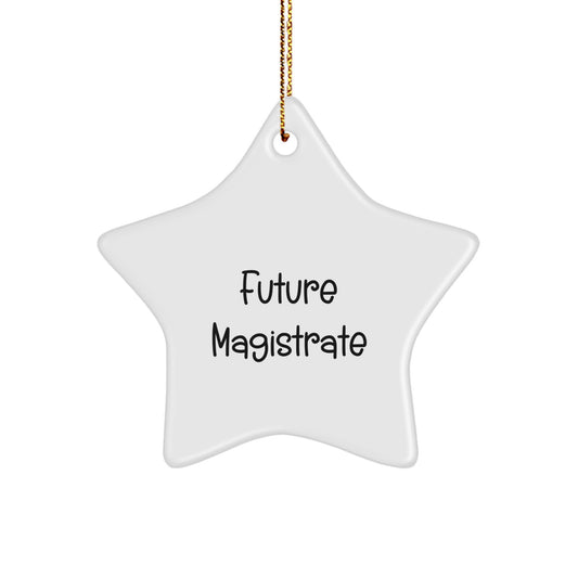 Funny Magistrate Future Dreams Quotes Star Ornament Gifts from Friends for Christmas - Image 1