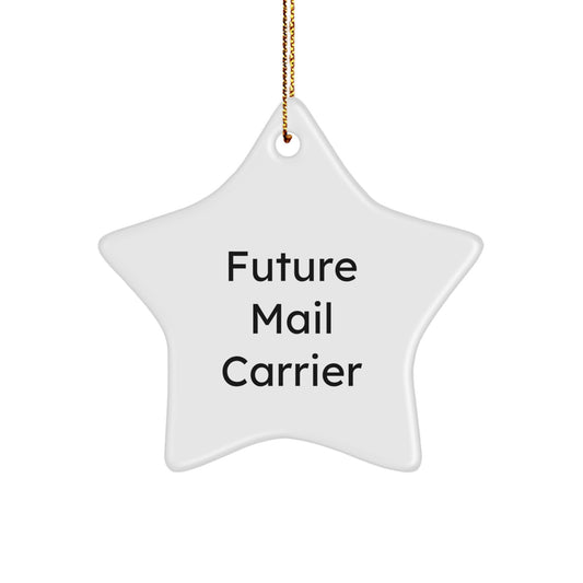 Funny Mail Carrier Gifts from Friends, Christmas Unique Star Ornaments for Future Mail Carrier, Inspirational Quote - Image 1