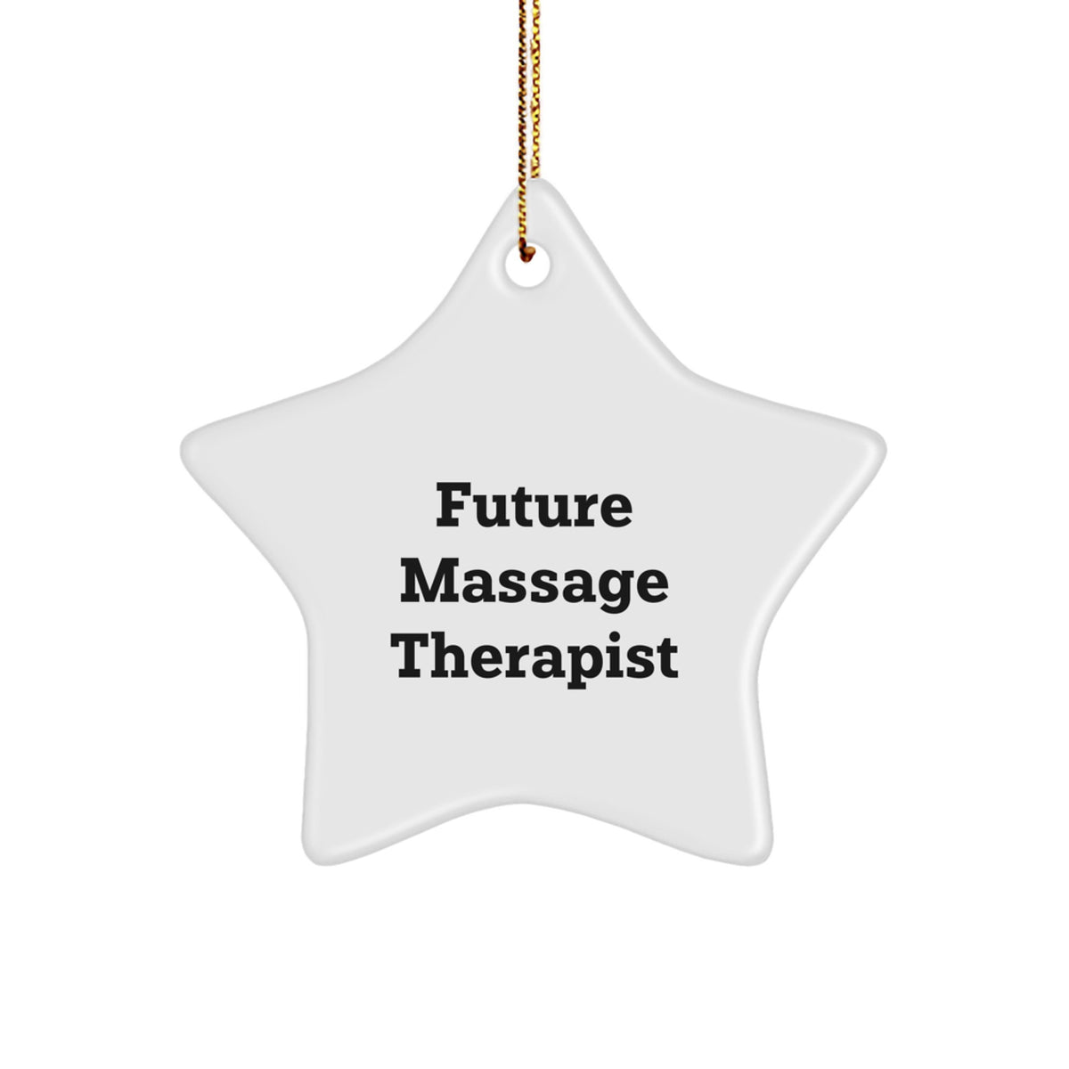 Funny Future Massage Therapist Gifts from Friends - Star Ornament for Christmas Unique Gifts - Inspirational Quote, Gifts for Massage Therapist - Image 1