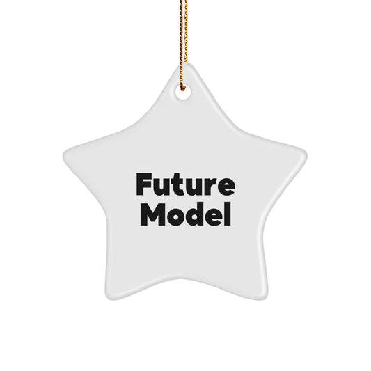 Funny Quote Model Star Ornament Gifts for Model Enthusiasts, Christmas Unique Gifts from Friends, Funny Star Shaped Model Ornament for Men, Women, Friends - Image 1