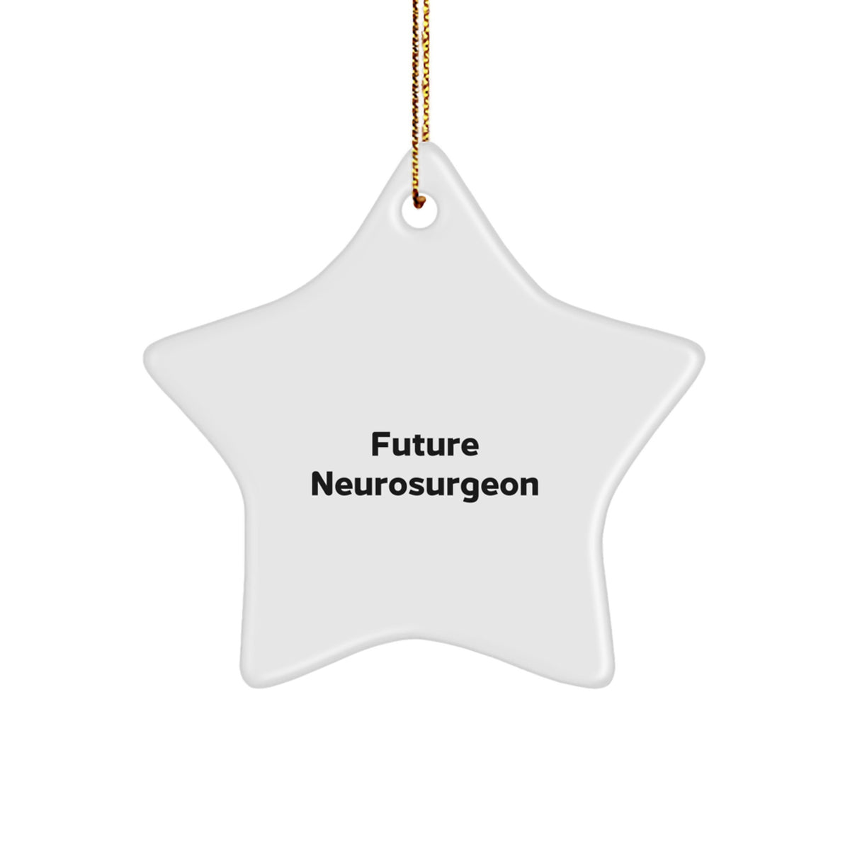 Funny Future Neurosurgeon Star Ornament Gifts from Friends and Family for Christmas Unique Gifts - Image 1