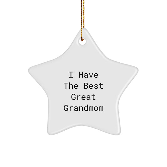 Christmas Gift for Her Grandmom Star Ornament Present - Image 1