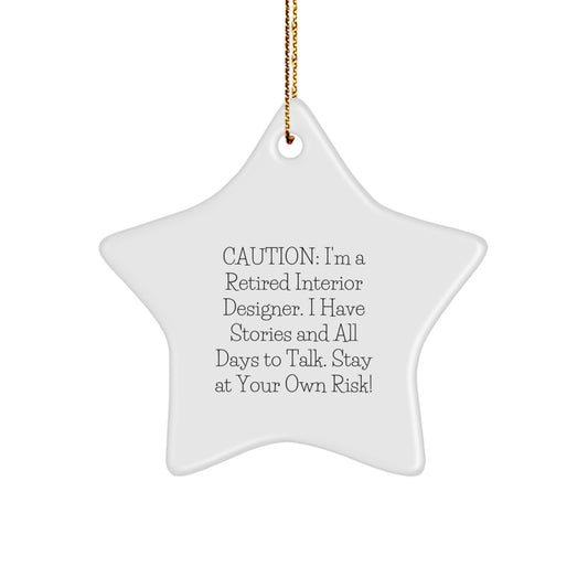 Interior Designer Inspired Star Ornament, Funny Gift for Friends and Family, Christmas Unique Decorations from Interior Designer - Image 1