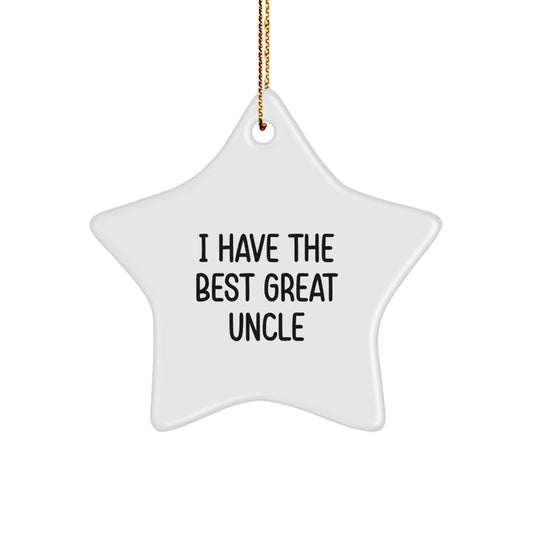 Uncle Novelty Star Christmas Ornament Gift for Grandpa - Image 1