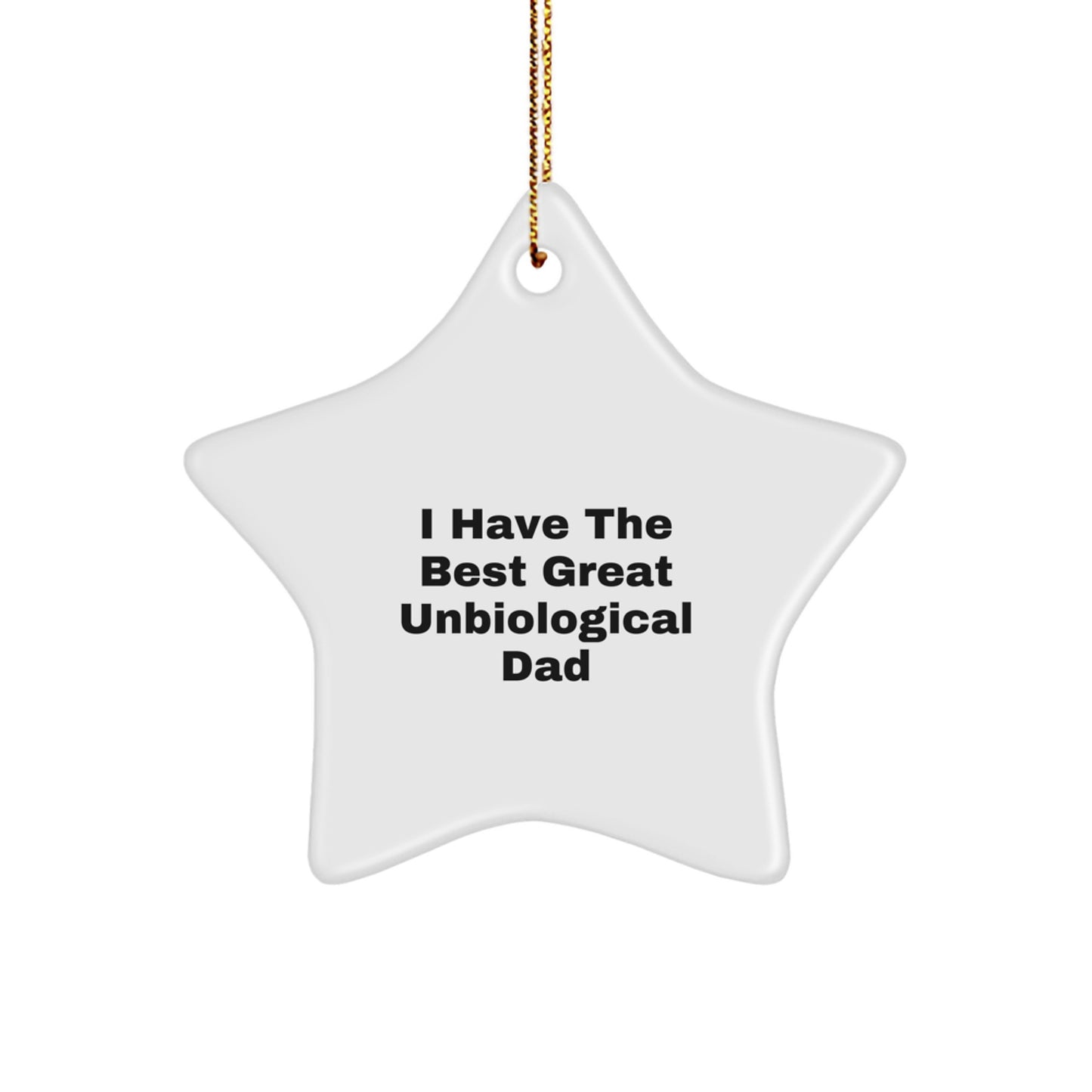 Bright Unbiological Dad Keepsake Christmas Ornament for Him Gift - Image 1