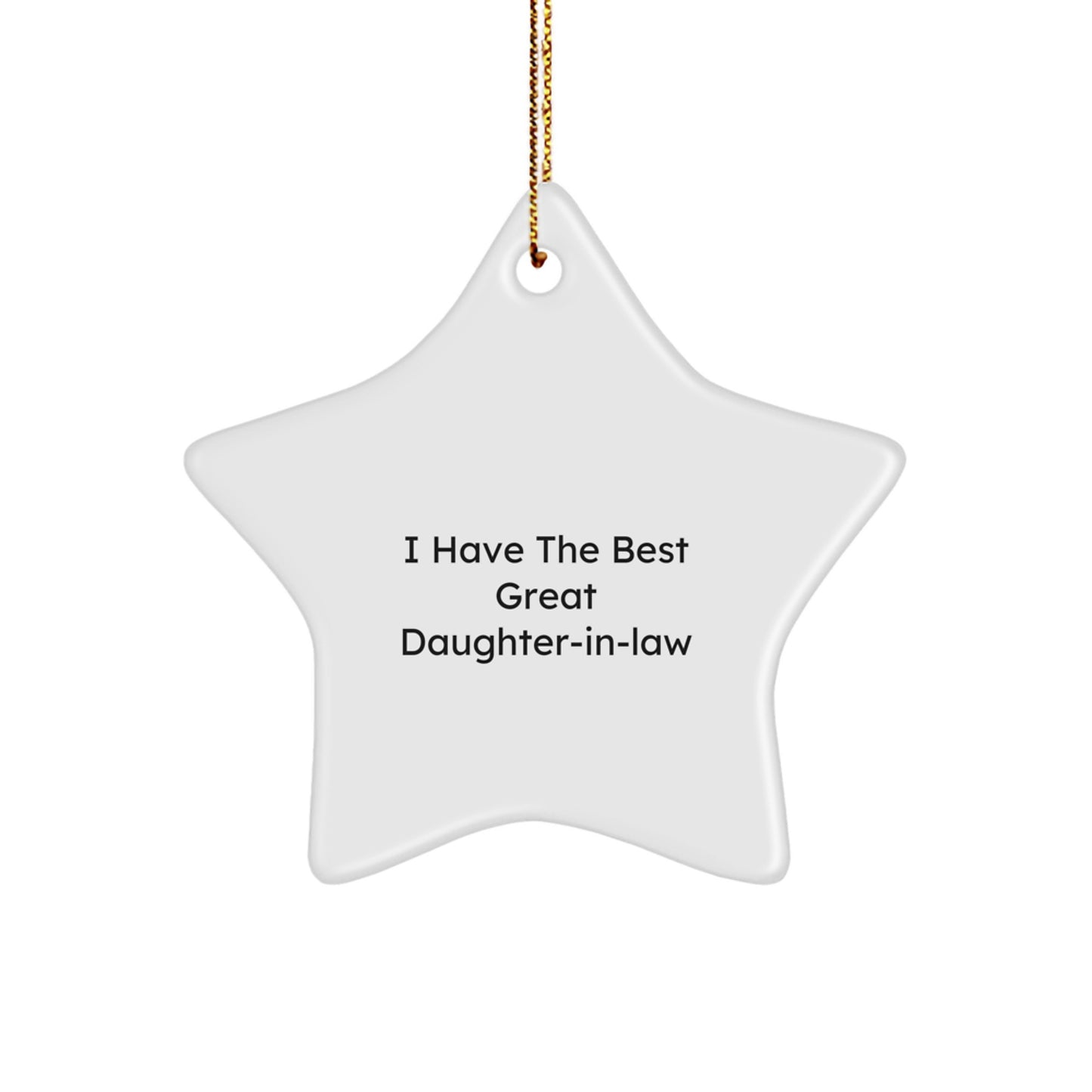 Fun Daughter-in-law Gifts, Great Daughter-in-law Star Ornament, Christmas Unique Gifts for Daughter-in-law, Gifts from Men, Women, Friends, Coworkers, Family - Image 1