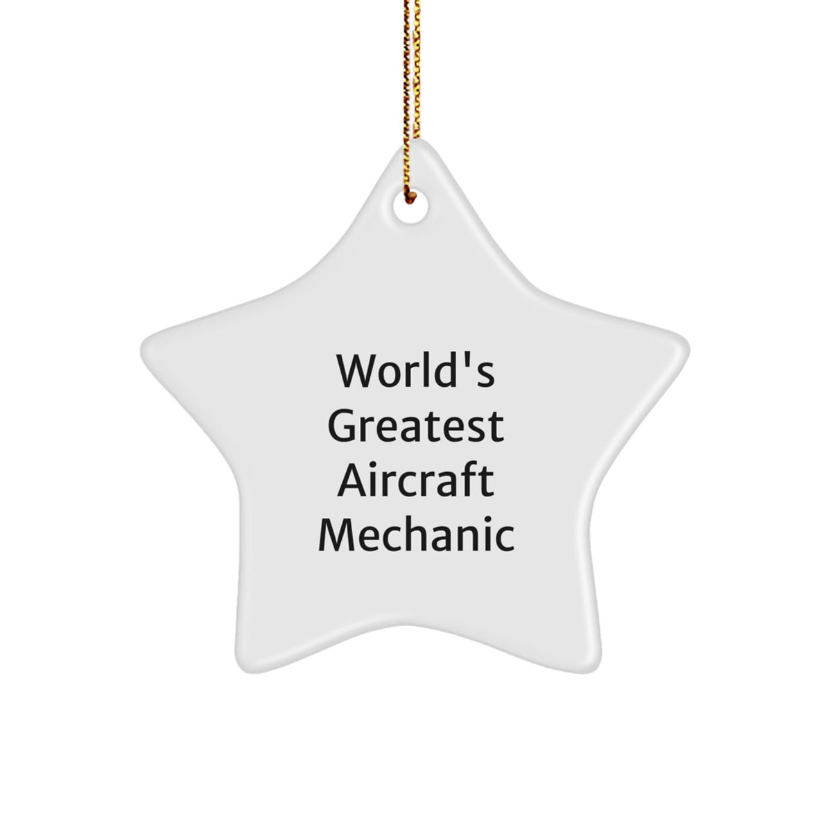 Favorite Aircraft Mechanic Christmas Ornament for Kids Gift - Image 1