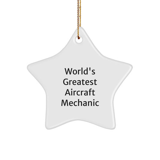 Favorite Aircraft Mechanic Christmas Ornament for Kids Gift - Image 1