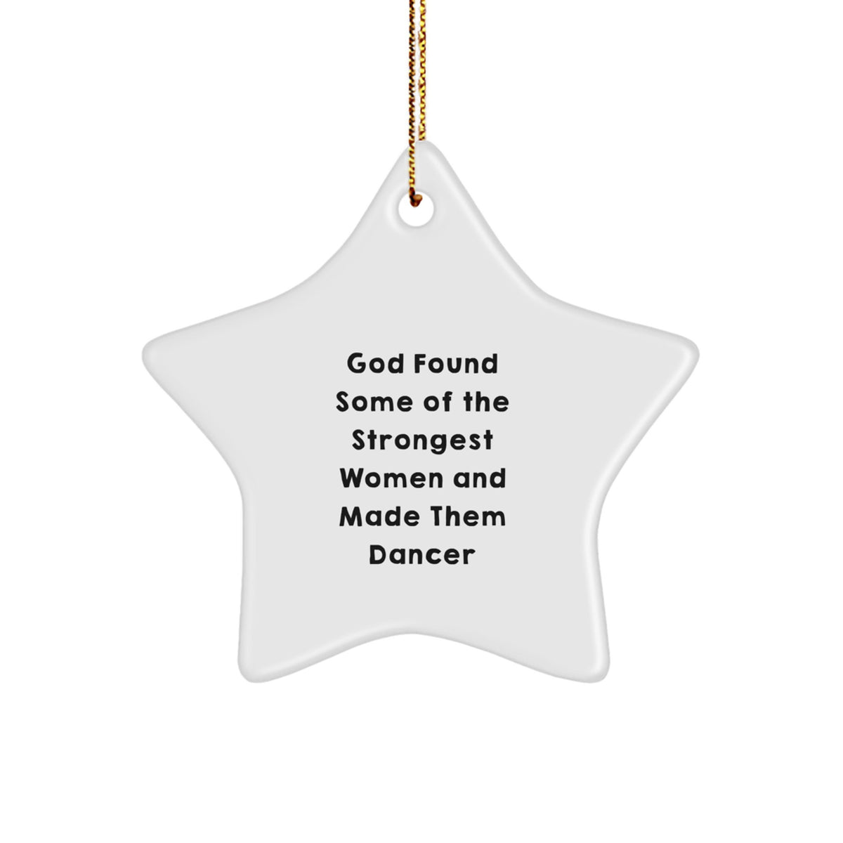For Him Dancer Star Ornament Keepsake Christmas Unique Gift Bright Glow - Image 1