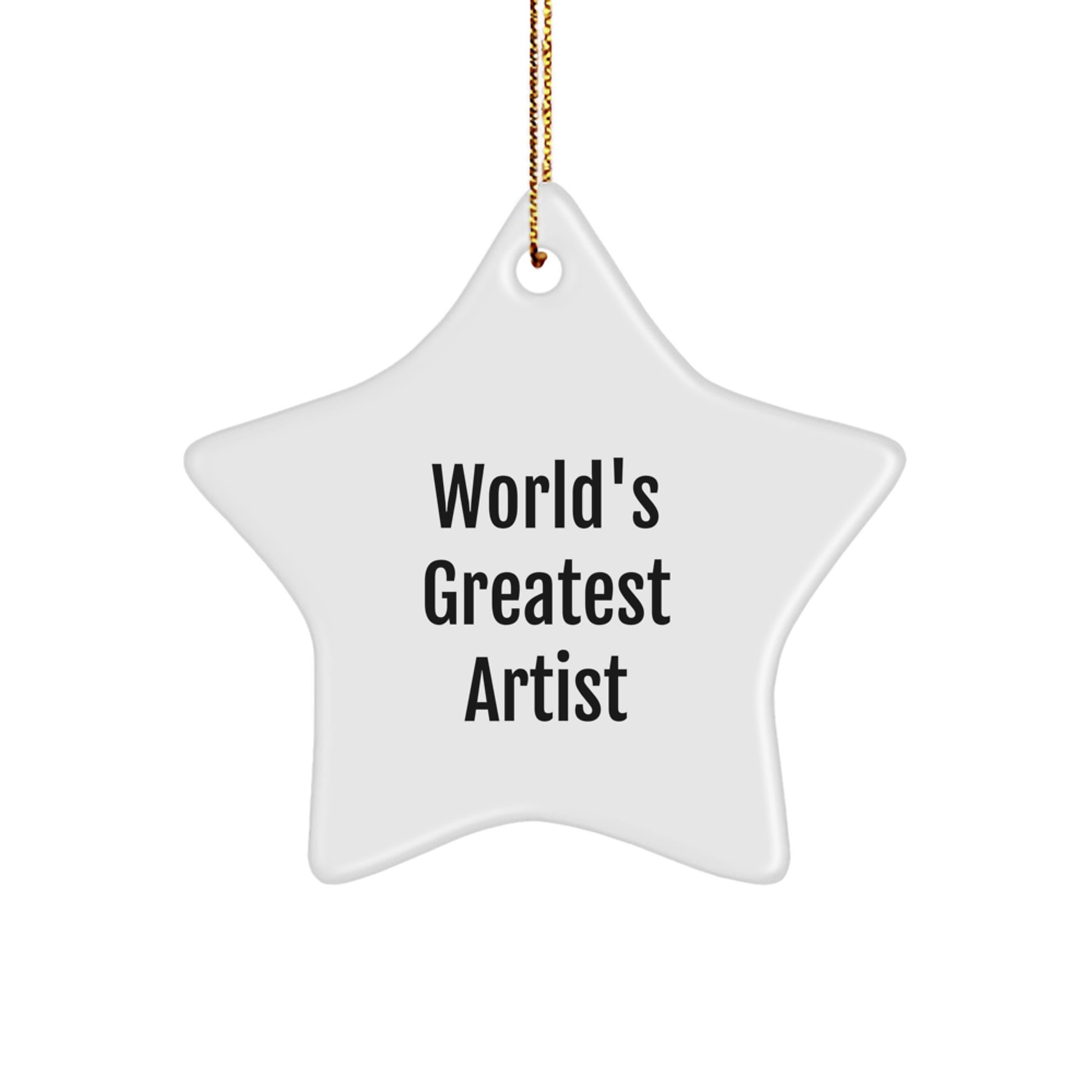Funny Artist Star Ornament Gifts from Friends for Artist Men at Christmas Unique Gifts - Image 1