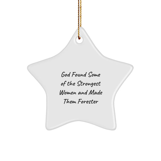 Funny Forester Gifts from Men to Forester Women Friends - Star Ornament for Forester Christmas Unique Gifts - Image 1