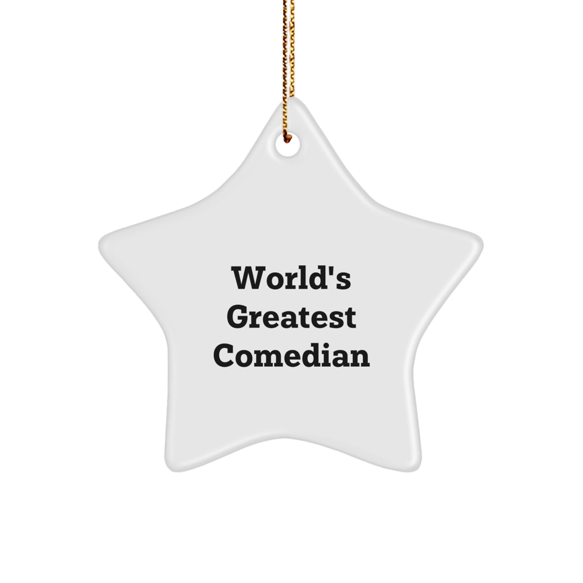 Funny Comedian Star Ornament Gifts from Family to Funny Friend World's Greatest Comedian Christmas Unique Gifts - Image 1