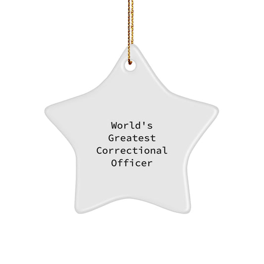 Christmas Ornament Gift Favorite Correctional Officer Keepsake for Kids - Image 1