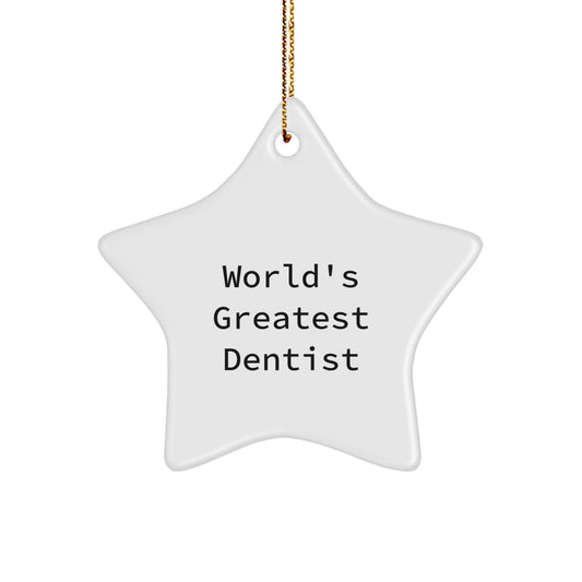 Witty Dentist Christmas Ornament Gift for Friends - Image 1