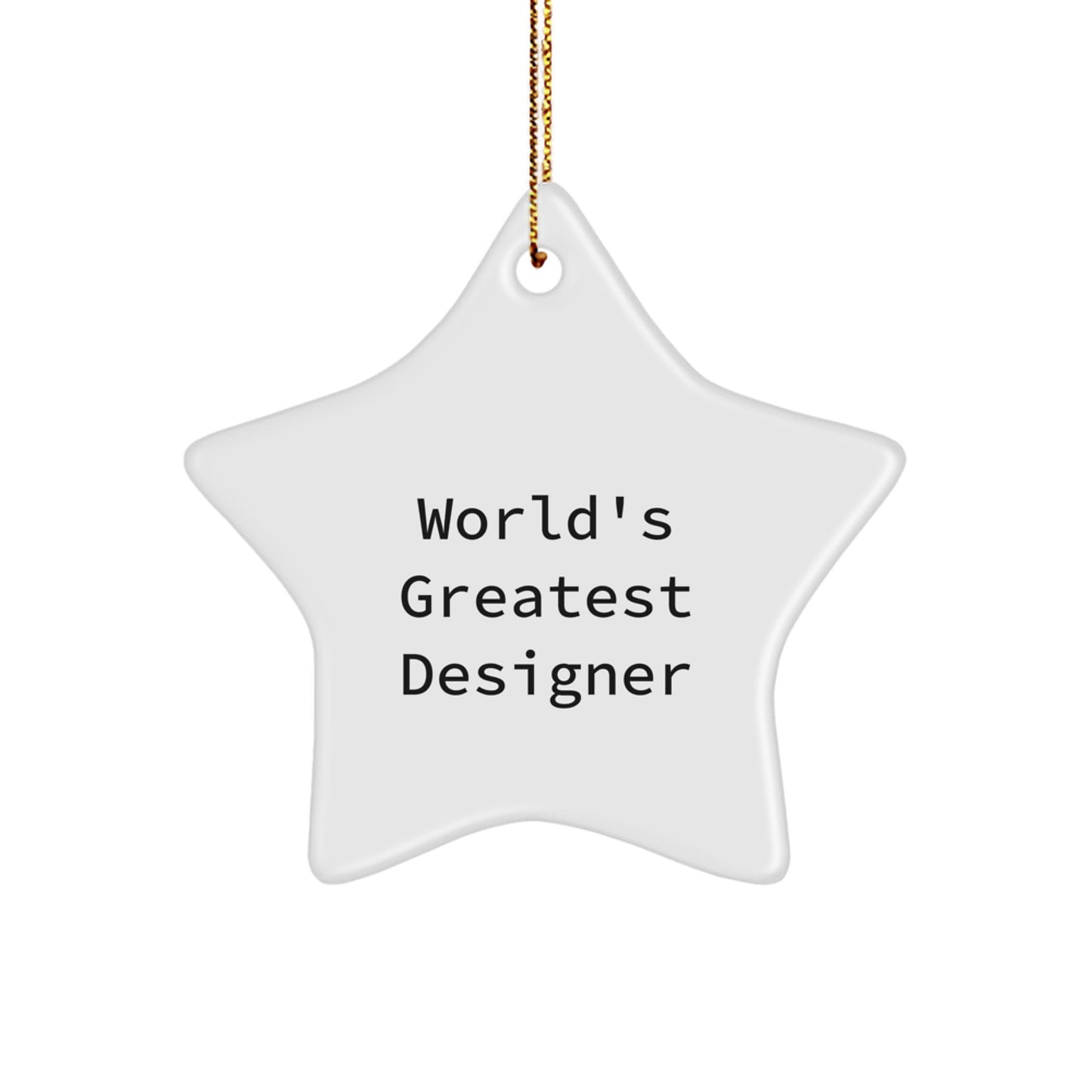 Designer Star Ornament Idea for Coworkers Christmas Gift - Image 1