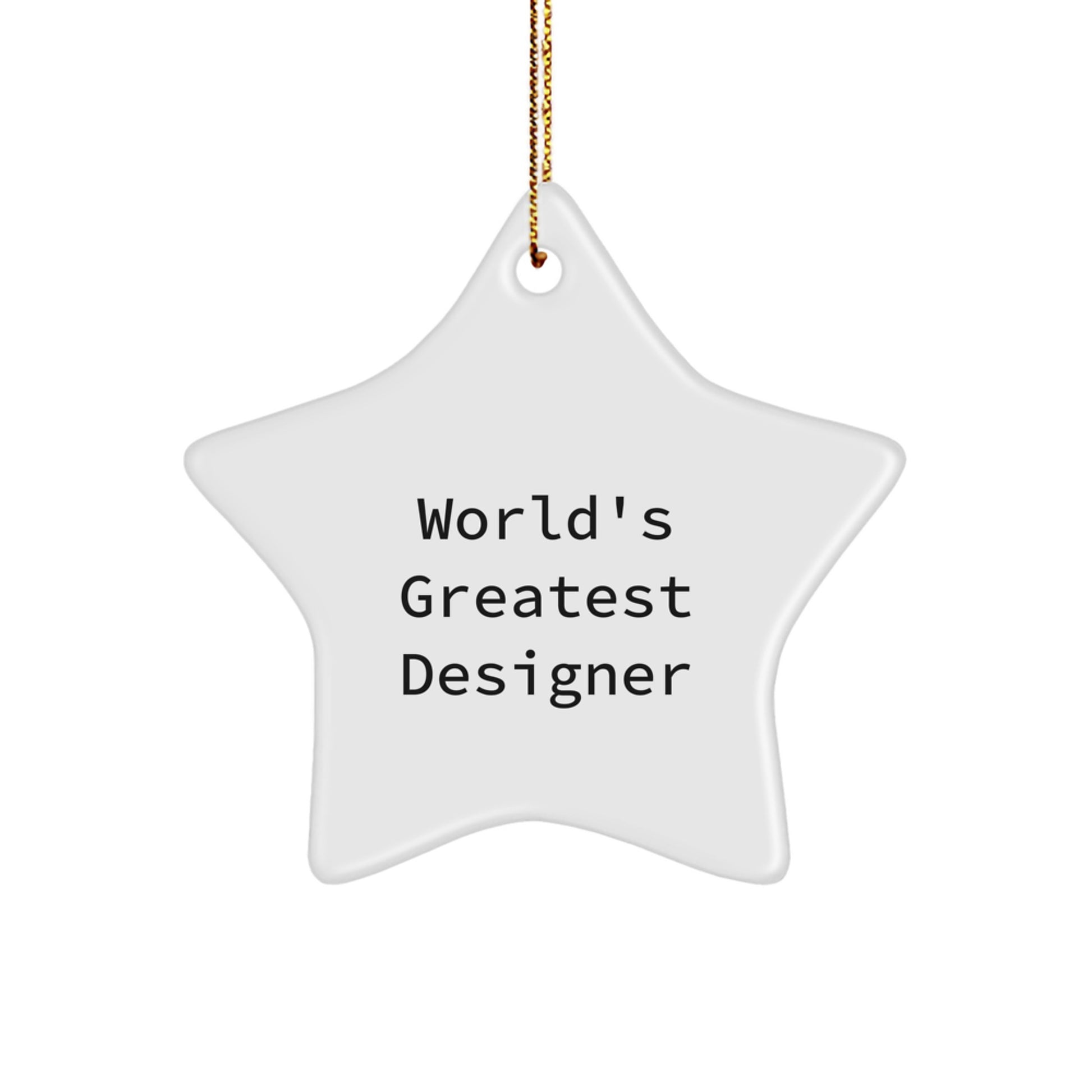 Designer Star Ornament Idea for Coworkers Christmas Gift - Image 1