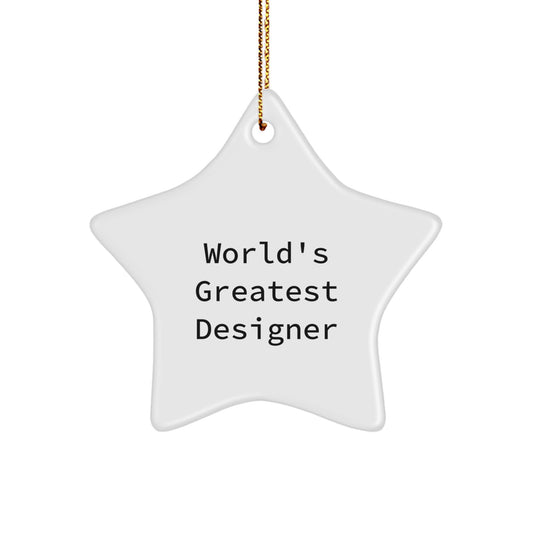 Designer Star Ornament Idea for Coworkers Christmas Gift - Image 1