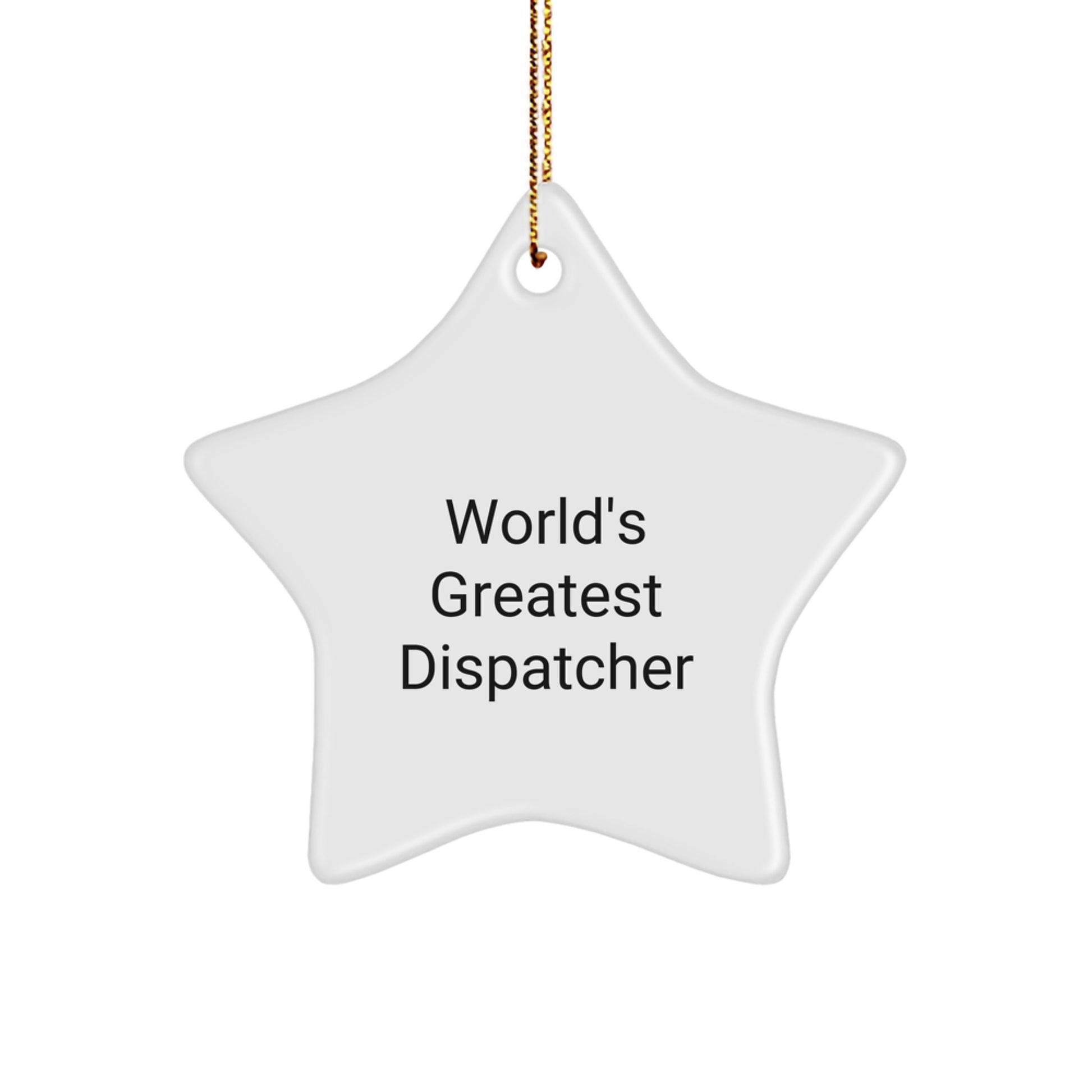 Christmas Gift for Her Dispatcher Star Ornament Present - Image 1